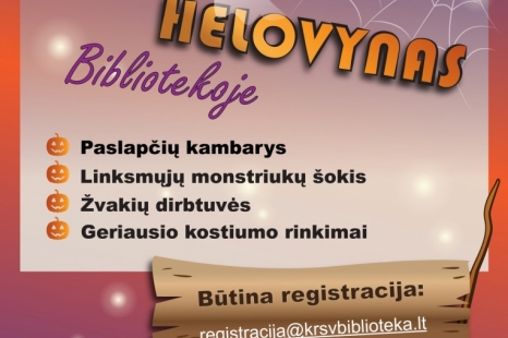 Helovynas bibliotekoje