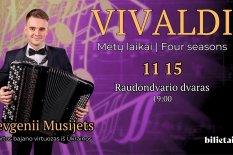 Vivaldi „Metų laikai“ – bajano virtuozas iš Ukrainos Yevgenii Musijets