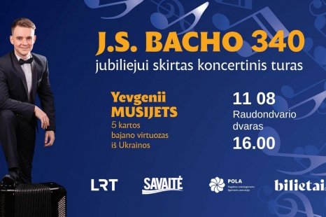 Koncertas skirtas J. S. Bacho 340 jubiliejui paminėti