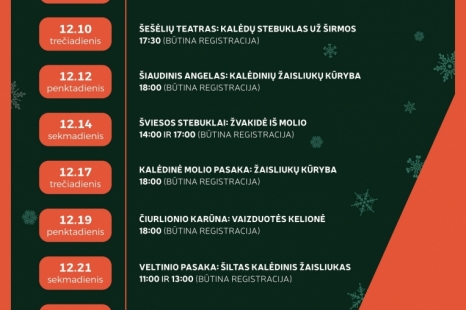 Kalėdinės dirbtuvės Senojoje Zapyškio bažnyčioje