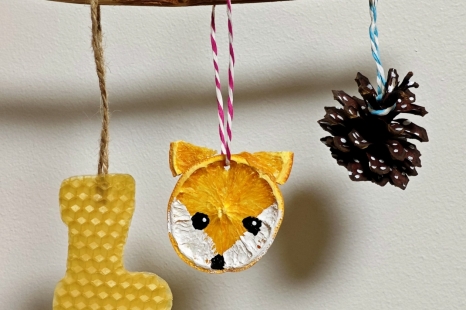 Natūralių kalėdinių žaisliukų dirbtuvės Raudondvario pilyje