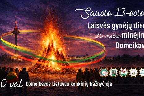 Sausio 13-osios – Laisvės gynėjų dienos 35-ųjų metinių minėjimas Domeikavoje