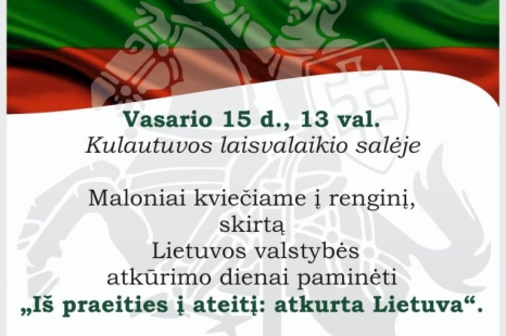 Renginys „Iš praeities į ateitį: atkurta Lietuva“