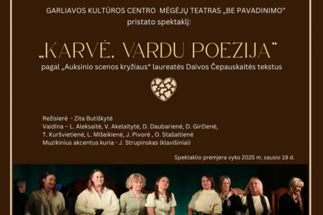 Spektaklis „Karvė, vardu Poezija“