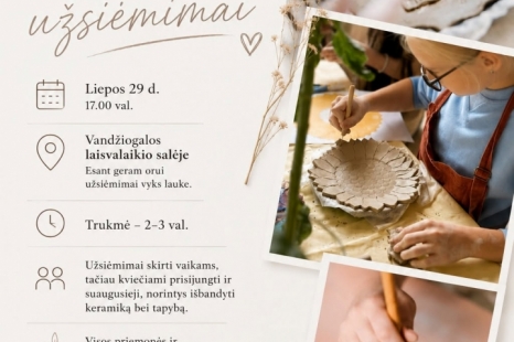 Keramikos ir tapybos užsiėmimai