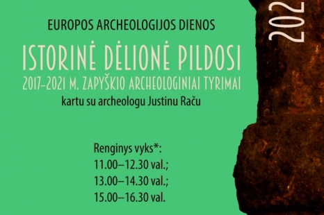 Europos archeologijos dienos "Istorinė dėlionė pildosi"