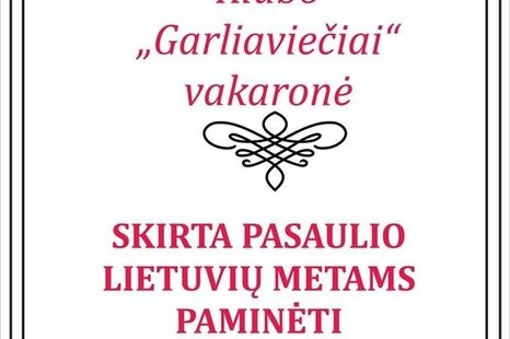 Klubo „Garliaviečiai“ vakaronė