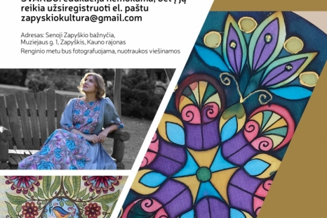 Estelos Žukauskienės šilko tapybos darbų parodos „Šilko magija“ atidarymas