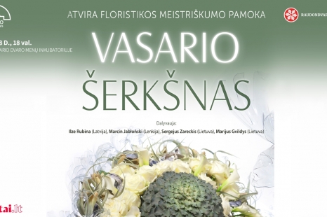 Atvira floristikos meistriškumo pamoka „Vasario šerkšnas“