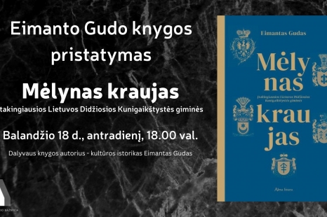 Eimanto Gudo knygos „Mėlynas kraujas“ pristatymas