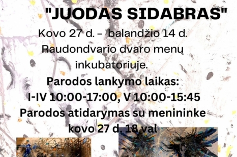 Zitos Tarasevičienės-Jusevičiūtės tapybos darbų paroda „Juodas sidabras“