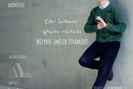Roko Jurkaus klasikinės gitaros rečitalis „Mėlyno smėlio piramidės“ 