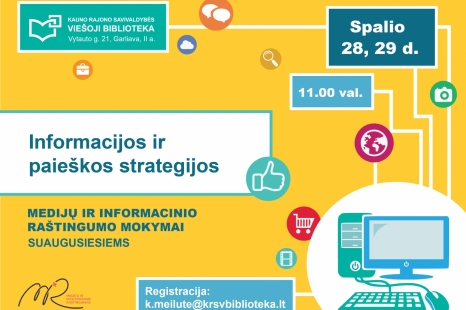 Medijų ir informacinio raštingumo mokymai suaugusiesiems