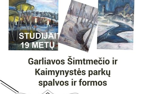 Olego Karavajevo dailės studijos paroda „Garliavos Šimtmečio ir Kaimynystės parkų spalvos ir formos“