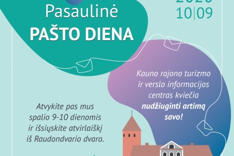 Pasaulinė pašto diena Raudondvario dvare