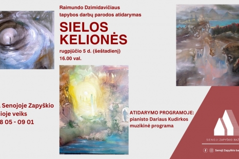 Raimundo Dzimidavičiaus tapybos darbų parodos „SIELOS KELIONĖS" atidarymas