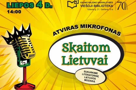 Garsinių skaitymų popietė „Atviras mikrofonas. Skaitom Lietuvai“