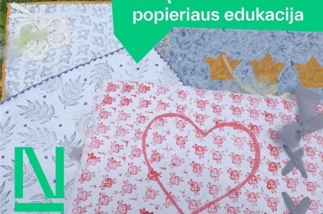 Rankų darbo skudurinio popieriaus edukacija