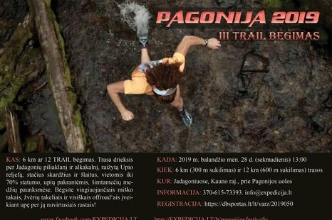 III trail bėgimas „Pagonija 2019“