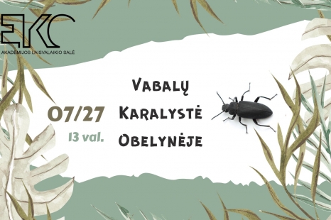 Edukacija "Vabalų karalystė Obelynėje"