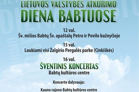 Lietuvos valstybės atkūrimo diena Babtuose