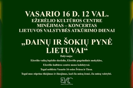 „Dainų ir šokių pynė Lietuvai“